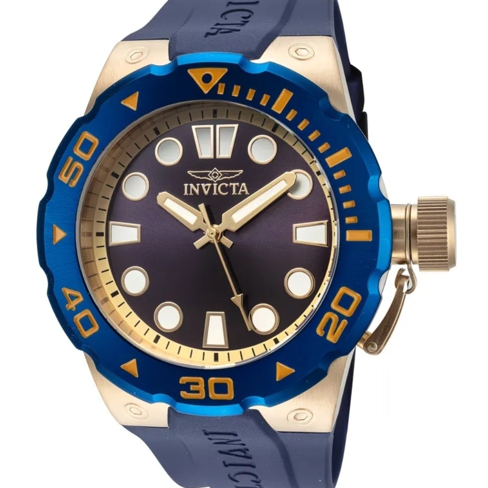 Invicta Blue And Gold Sport Diver Watch